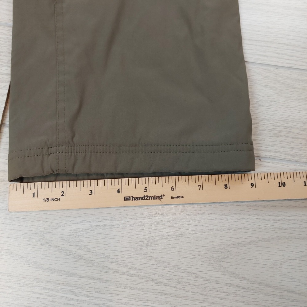 Eddie Bauer Fleece Lined Pants Womens XL Olive Green Straight Leg Outdoor Hiking - Picture 11 of 11